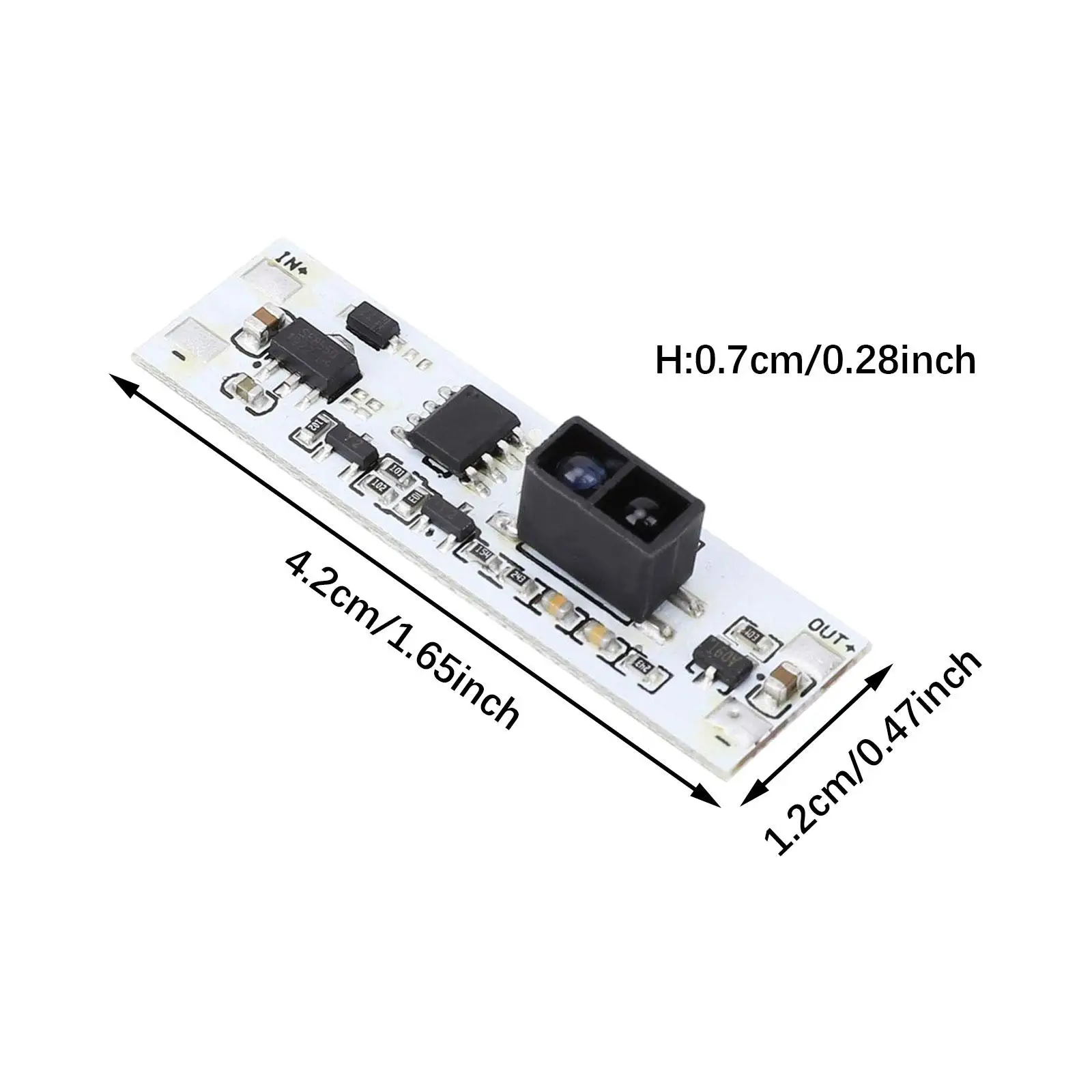 4 Pcs Hand Sweep Sensor Module LED Light Controller Practical Cabinet Light Sensor Switch Module for Cupboard Wardrobe