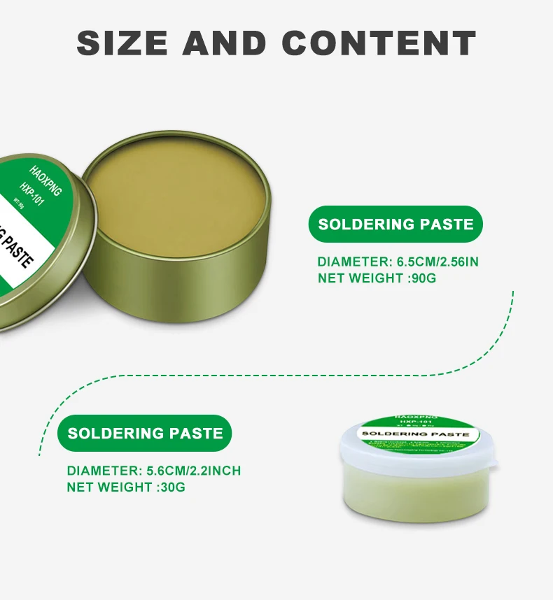 Soldering Iron Flux Paste Rosin Sets Lead-free for Iron Stainless Steel Nickel Copper