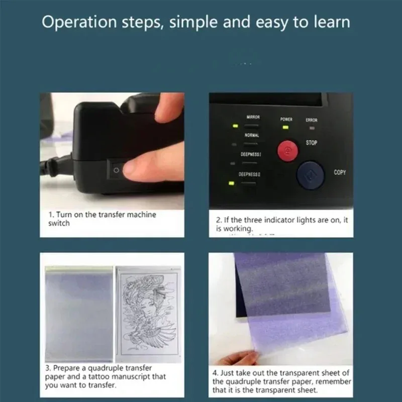 Tattoo Transfer Machine Stencils Device Copier Printer Drawing Thermal Tools For Tattoo Photos Transfer Paper Copy For beginner