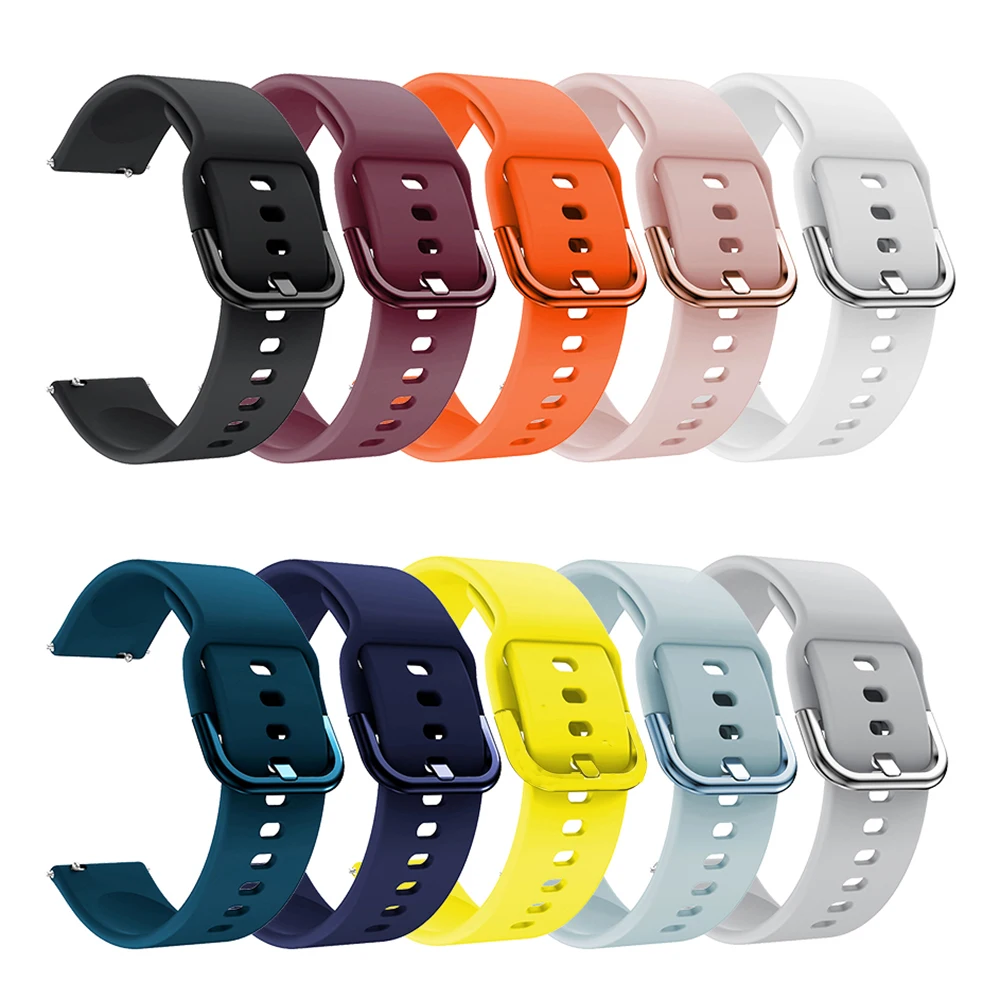 Versatile Silicone Watch Band - 20mm/22mm Adjustable Strap