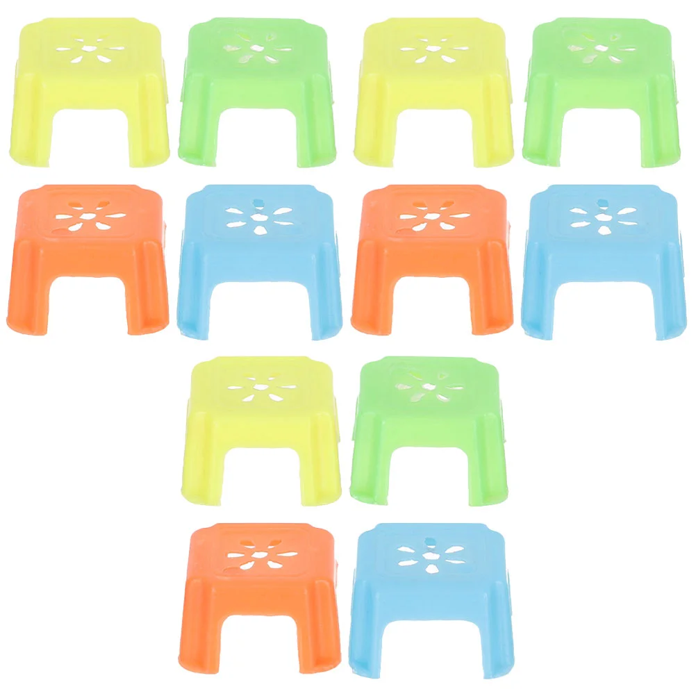 

Dollhouse Dining Chairs Stool Birthday Decoration for Girl Furniture