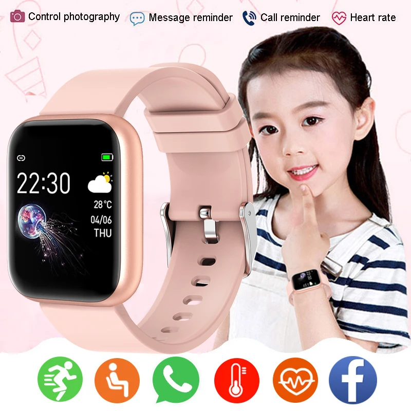 Full Touch Smart Watch Kids Children Sport Smartwatch For Girls Boys