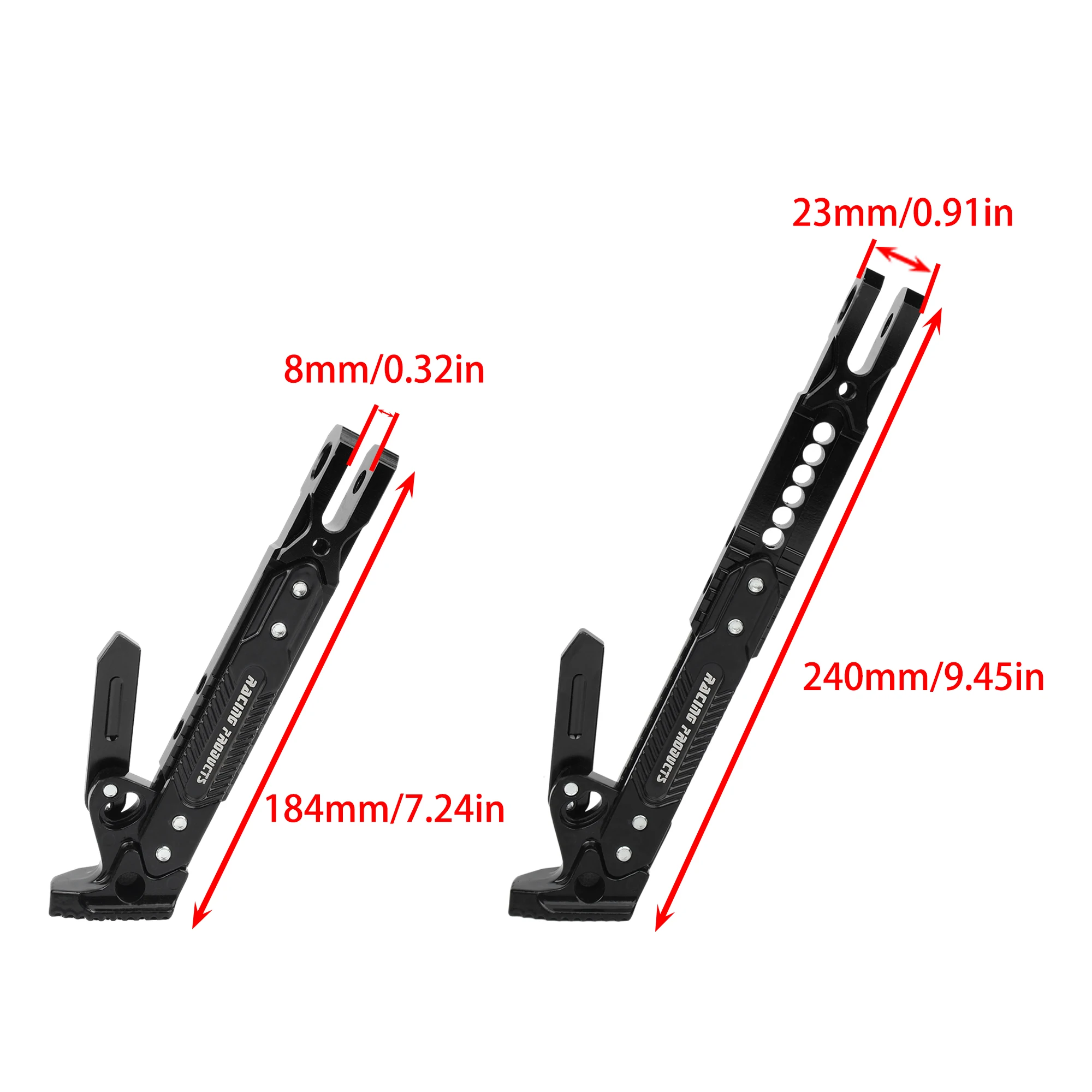 Adjustable Metal Motorcycle Kickstand Parking Bracket