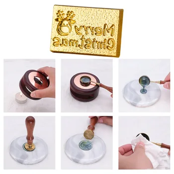 DIY Seal Head Multipurpose Embossed Seal Head Craft Supplies Wax Seal Stamp Head Envelope Decor for Packaging Scrapbooking Gift 4