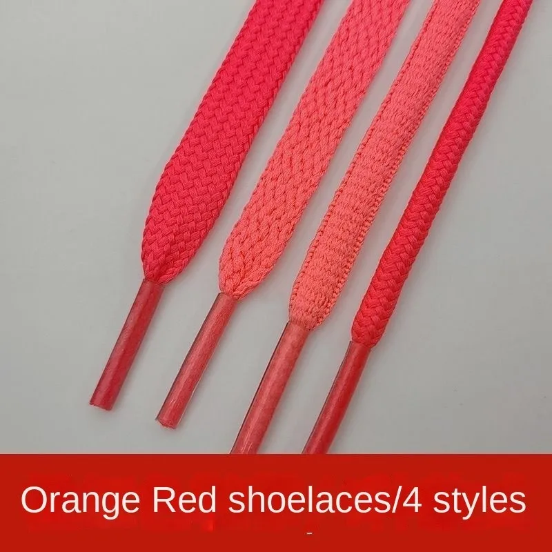

Orange Red Lace round Semicircle Flat Sports Casual Shoes Canvas Shoes Basketball Running Shoes Short Lengthened Versatile