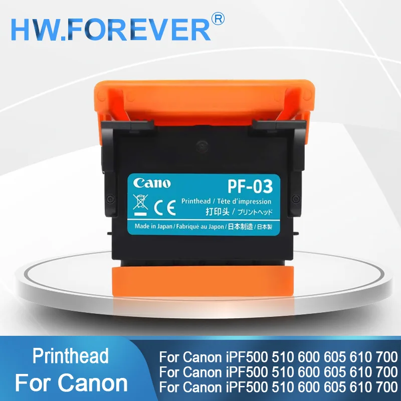 96% 새 상품 PF-03 PF 03 프린트 헤드 PF03 프린트 헤드 (캐논 iPF500 iPF510 iPF600 iPF610 iPF700 710 iPF5000 8000S iPF8100 용) 재생품