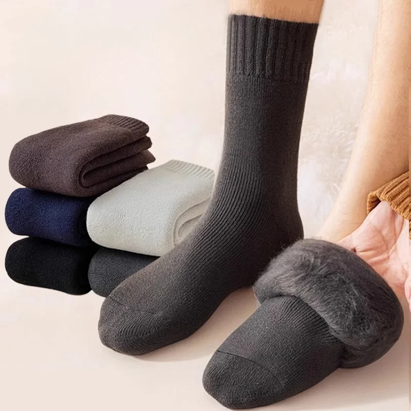 3 Paia Calzini Morbidi Da Donna – Lunghi Al Ginocchio, Caldi E Soffici Per Autunno Inverno, Colore Nero