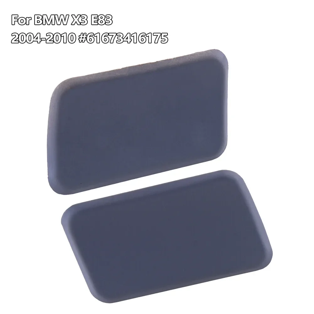 1 Pair Left Right Front Bumper Headlight Washer Nozzle Primed Caps Covers For BMW X3 E83 2004-2010 61673416175 car headlight washer nozzle cover