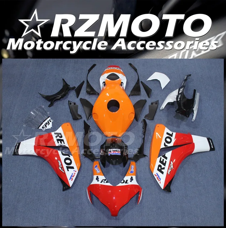 

Комплект обтекателей для мотоцикла из АБС-пластика, 4 подарка, подходит для HONDA CBR1000RR 2008 2009 2010 08 09 10 11, кузов красного и оранжевого цвета на заказ