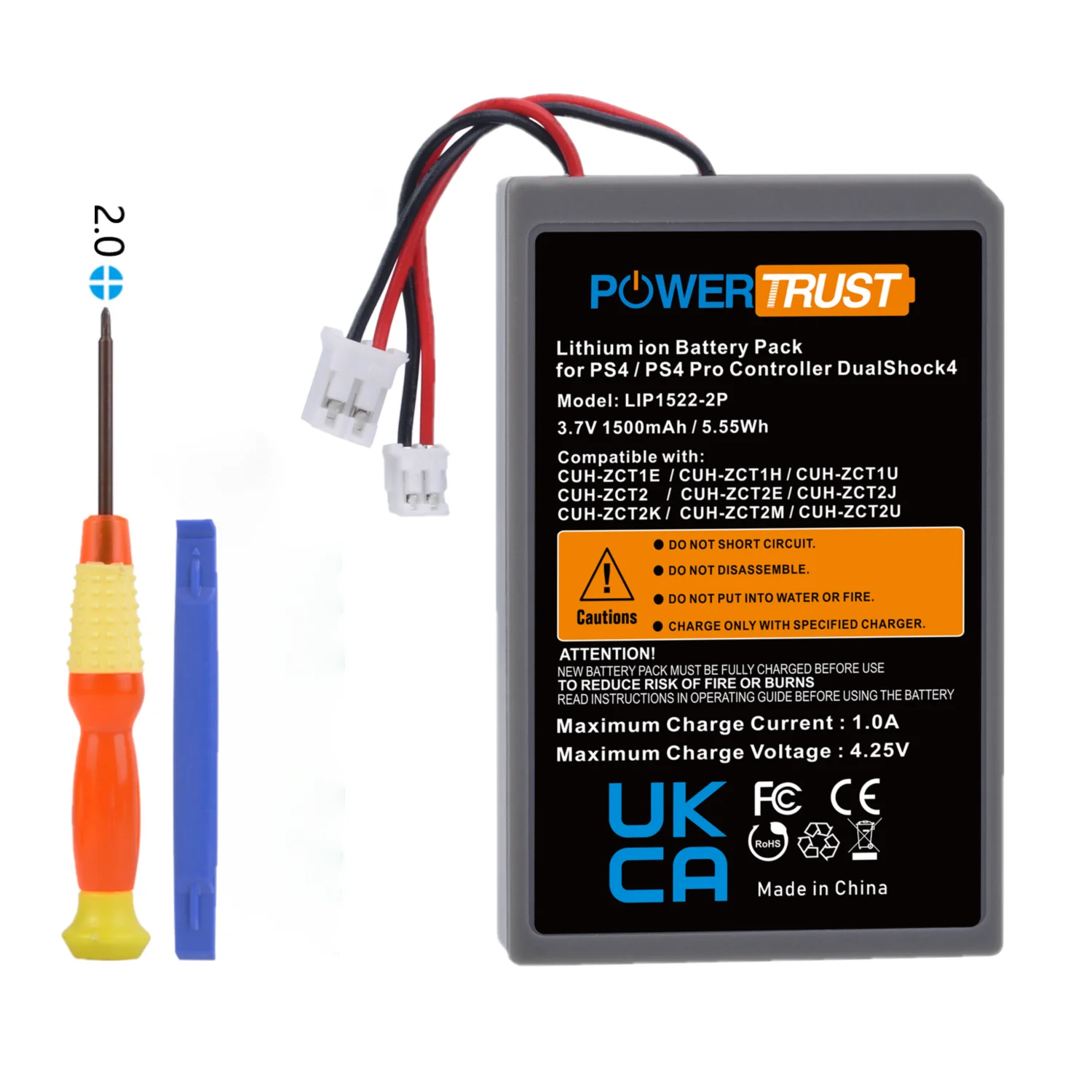 1pc 1500mah Lip1522 Kcr1410 Battery For Sony Playstation 4 Slim Ps4 Pro