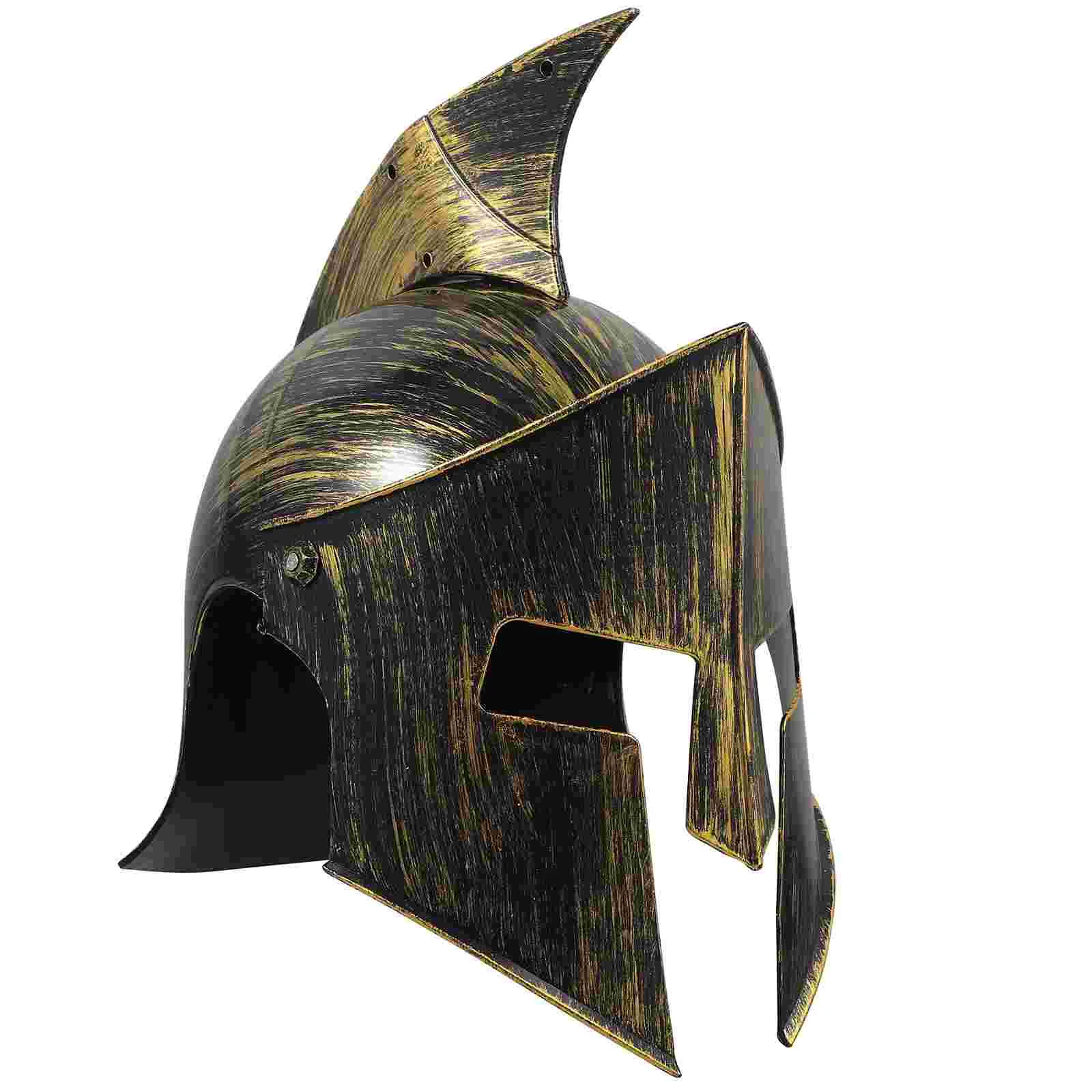 Ancient Roman Fighter Helmet Costume Cosplay Party Headwear Medieval Style Helmet Greek Soldier Warrior Gladiator Hats