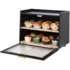 GAOMON Double Layer Large Bread Box, Bamboo Bread Box for Kitchen Counter, Bread Containerr, Bamboo Bread Storage Container 2