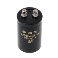 22000uF 80V Electrolytic Screw Capacitor Amp Power Supply 50x80mm 105℃ 1