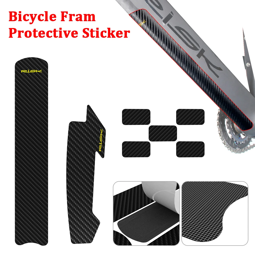 

New Risk Bicycle Chain Protection EV Stickers MTB Road Frame Protector Scratch-Resistant Road Bike Chain Guard Cover Accessories