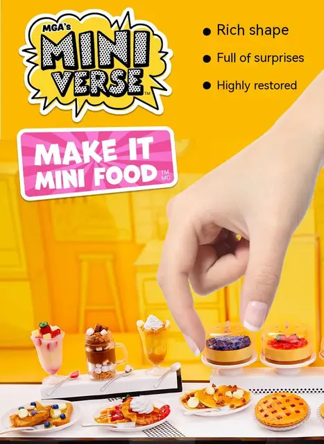 Miniverse Make It Mini Food Diner Series 1 Minis, Blind Packaging, DIY,  Resin Play, Collectors, 8+ - AliExpress