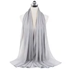 Femmes musulmanes en mousseline de soie Hijab châles écharpe Modal coton Jersey Hijabs plaine douce pour femme musulman Voile bandeau 70*180 cm islamique