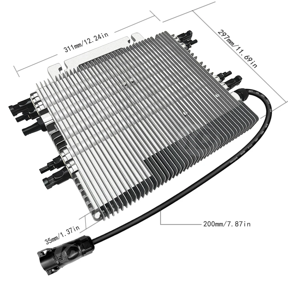 DEYE 2000W 230VAC(184-265V) 태양광 그리드 연결형 마이크로 인버터, 210-770W의 태양광 패널 4개 연결 가능, WiFi 지원