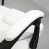 7-Point Vibrating Massage Office Chair High Back Massaging Office Desk Chair with Lumbar Support, Footrest, White 6