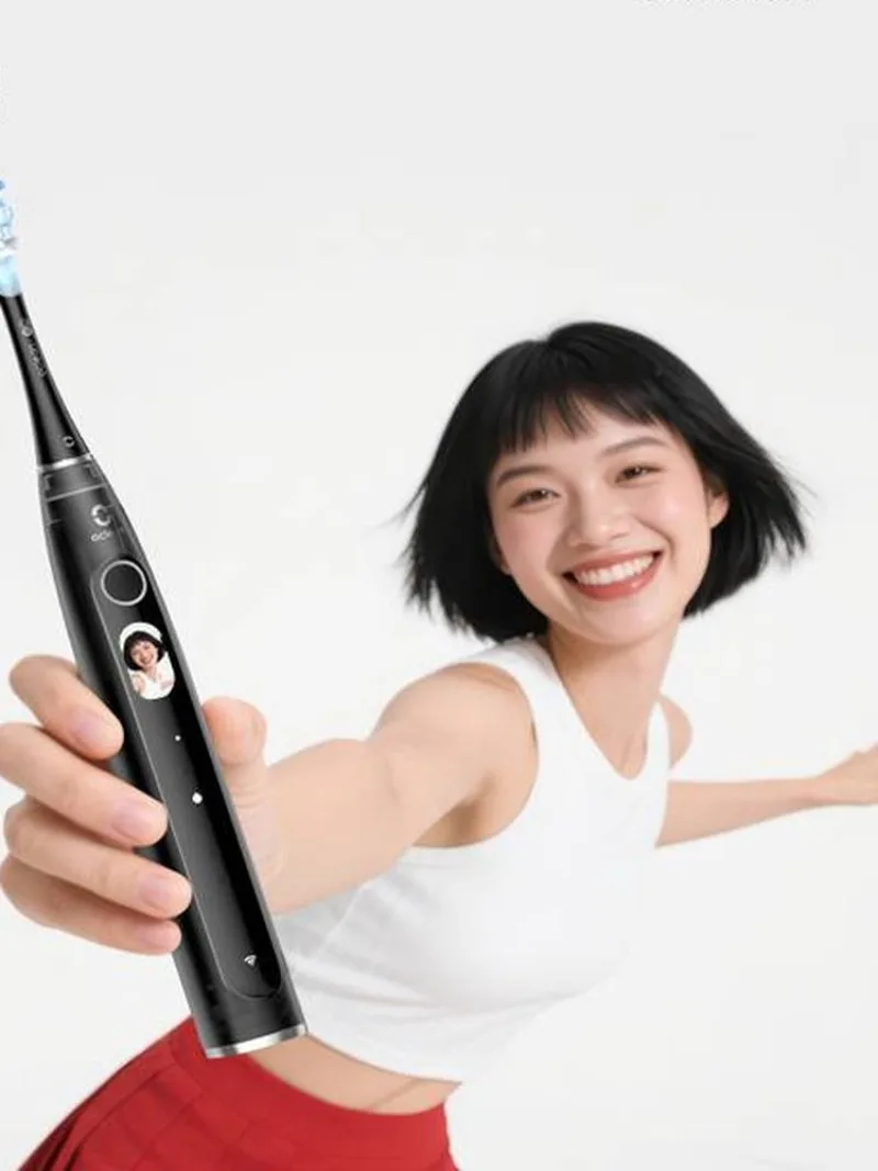 오리지널 OCLEAN X Pro 20 AI 미니 전동 칫솔 (성인 커플용), 시각화된 완전 자동 저속 진동 IPX7 X Pro