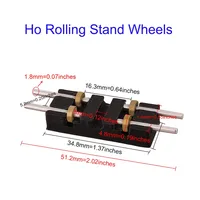 1pc/2pcs 1:87 Ho Railway Train Treadmill Wheels Rolling Road Wheels Rolling Stand Wheels Locomotive Test Stand Wheels 1