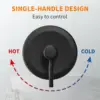 Tub Shower Faucet Set Valve Included with 6-Inch Rain Shower Head and Tub Spout Single-Handle Tub and Shower Trim Kit Matte 5