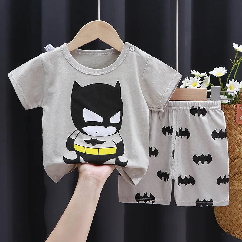 Boys Cartoon T-Shirt Shorts Set 1