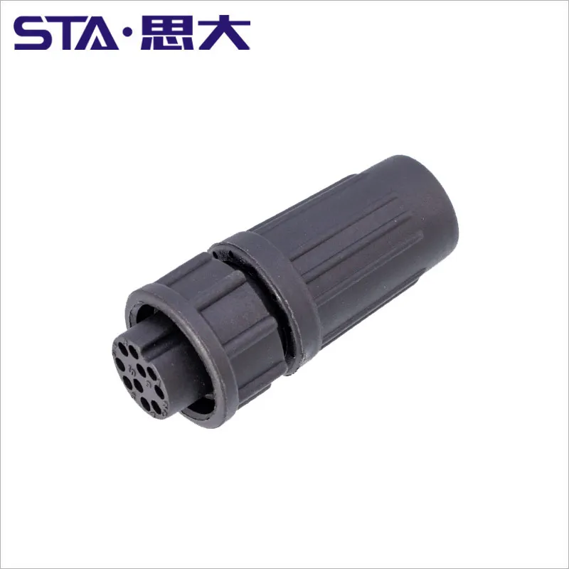 

Z108 Waterproof Plastic Female IP67 2 3 4 5 6 7 8 10 12 Pin Poles Bayonet lock Connector