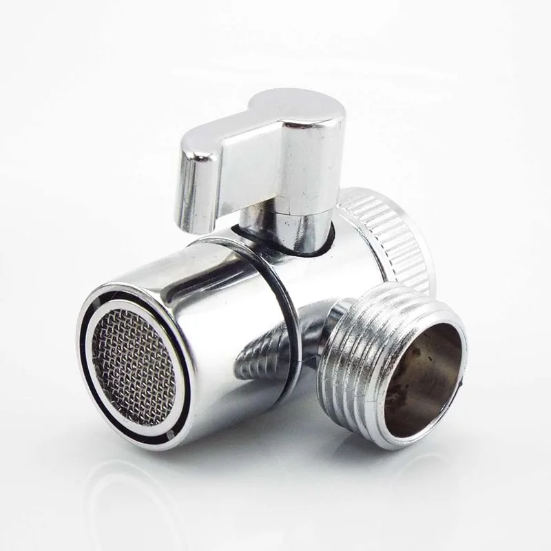 

3-Way Tee Shower Head Faucet Adapter Connector Diverter Valve Switch Home Improvement Shower Faucets Water Separator