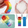 1Pc Sensory Chew Necklace Brick Chewy Kids Silicone Biting Pencil Topper Teether Toy, Silicone teether for children with autism 3