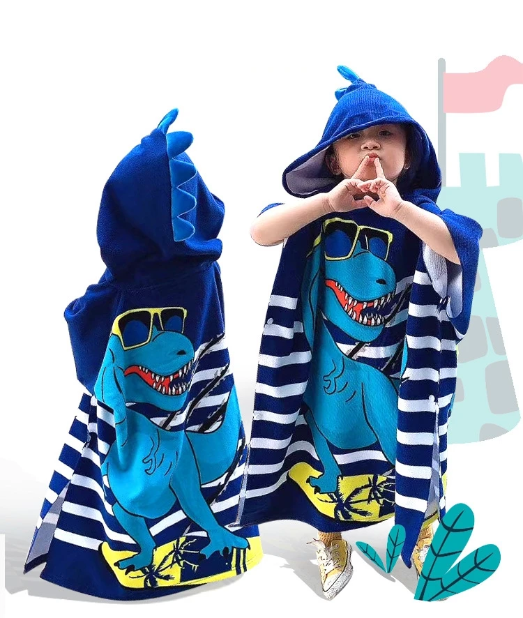 Baby Cartoon Bath Child Adult Kid Hooded Cloak Bathrobe Towel Beach Towel Baby Children Cartoon Bath Towel Newborn Wrap Blanket