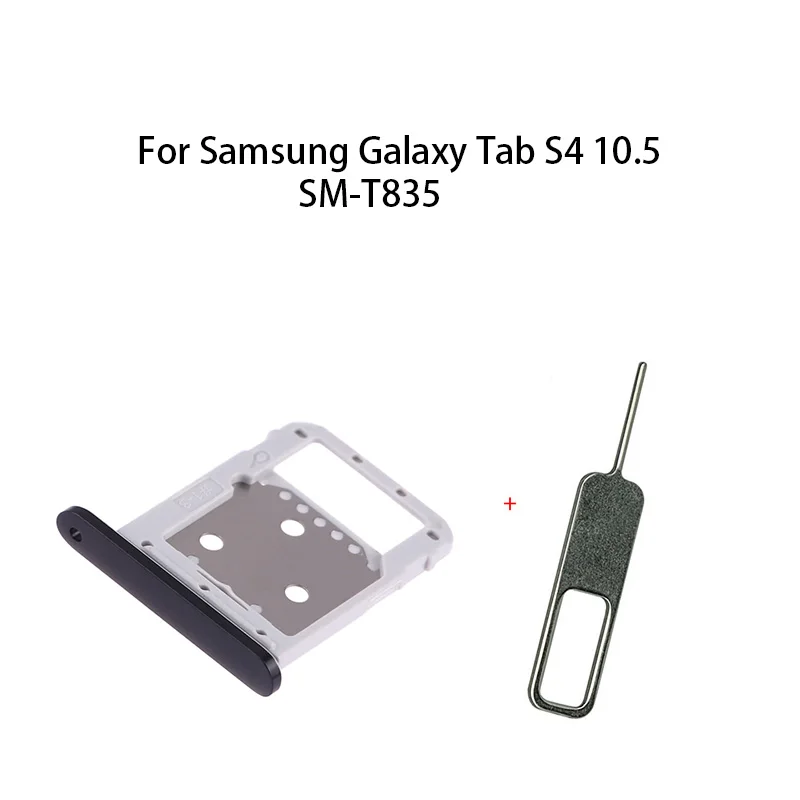 삼성 갤럭시 탭 S4 10.5 SM-T835용 SIM 카드 트레이 + SD 카드 트레이 소켓 리더 홀더 슬롯