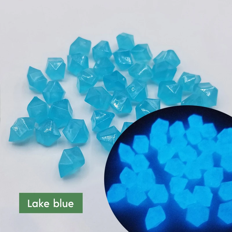 Outdoor Luminous Stones Glow In Dark Garden Pebbles Fish Tank Decoration Pebble Rocks Aquarium Mix Color 100/200pcs/Bag RR2185