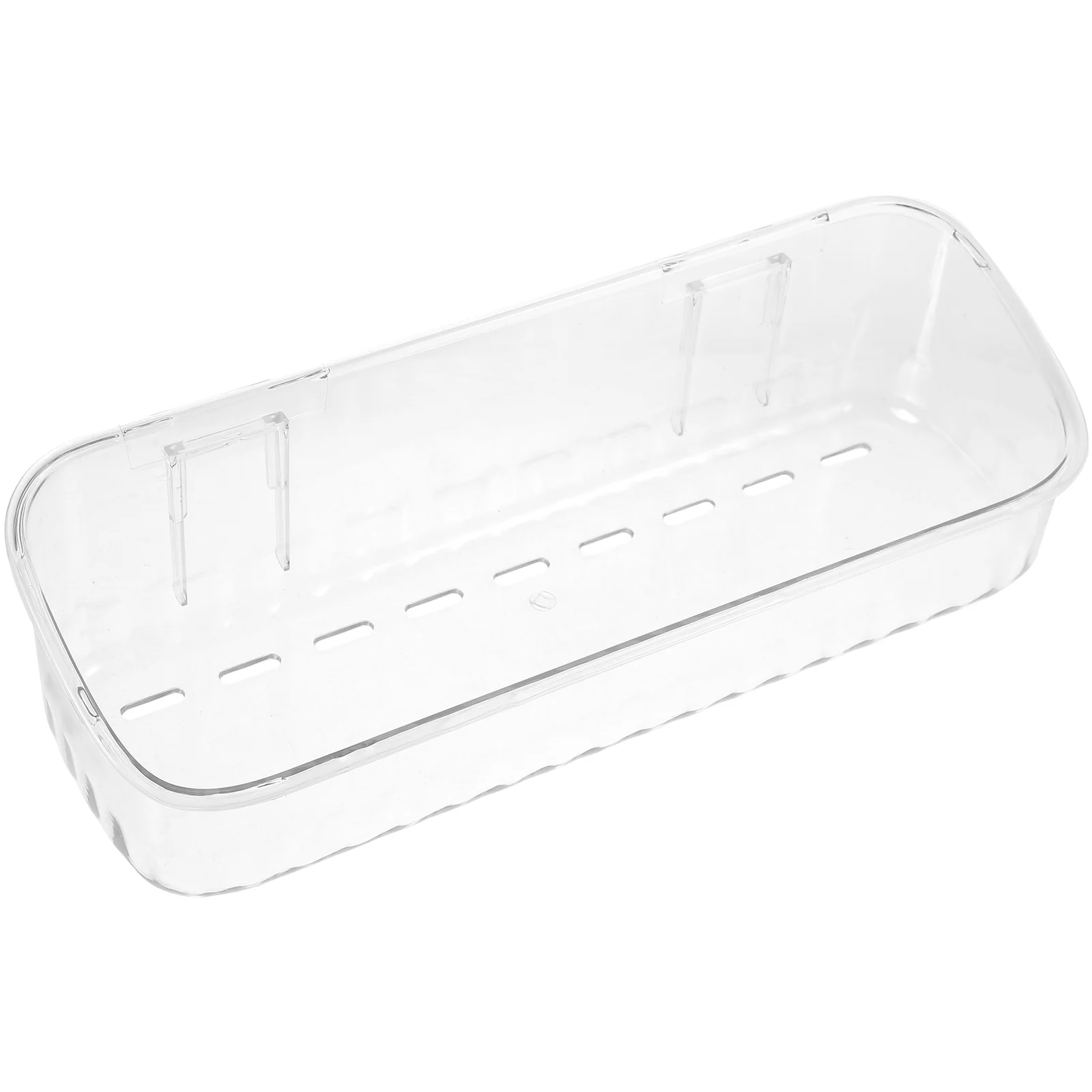 

Bathroom Wall Organizer Transparent Storage Holder Punch-free Bathroom Wall Hanging Storage Stand