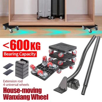 Set per Spostare Mobili Pesanti 600KG, Sollevatore per Oggetti Pesanti, Strumento di Trasporto per Divani, Materassi, Frigoriferi, Ausilio per Spostare Mobili