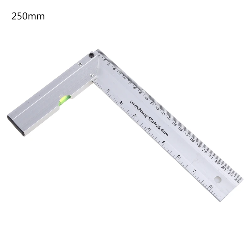 90° Ruler Aluminum Gauge Thickening Carpenter Woodworking Square Gauge 300 Dropship