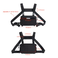 Tactical Vest Chest Rig Pack Pouch Backpack Outdoor Walkie Talkie Pack Holster Chest Bag Hunting Camping Sling Bag 2