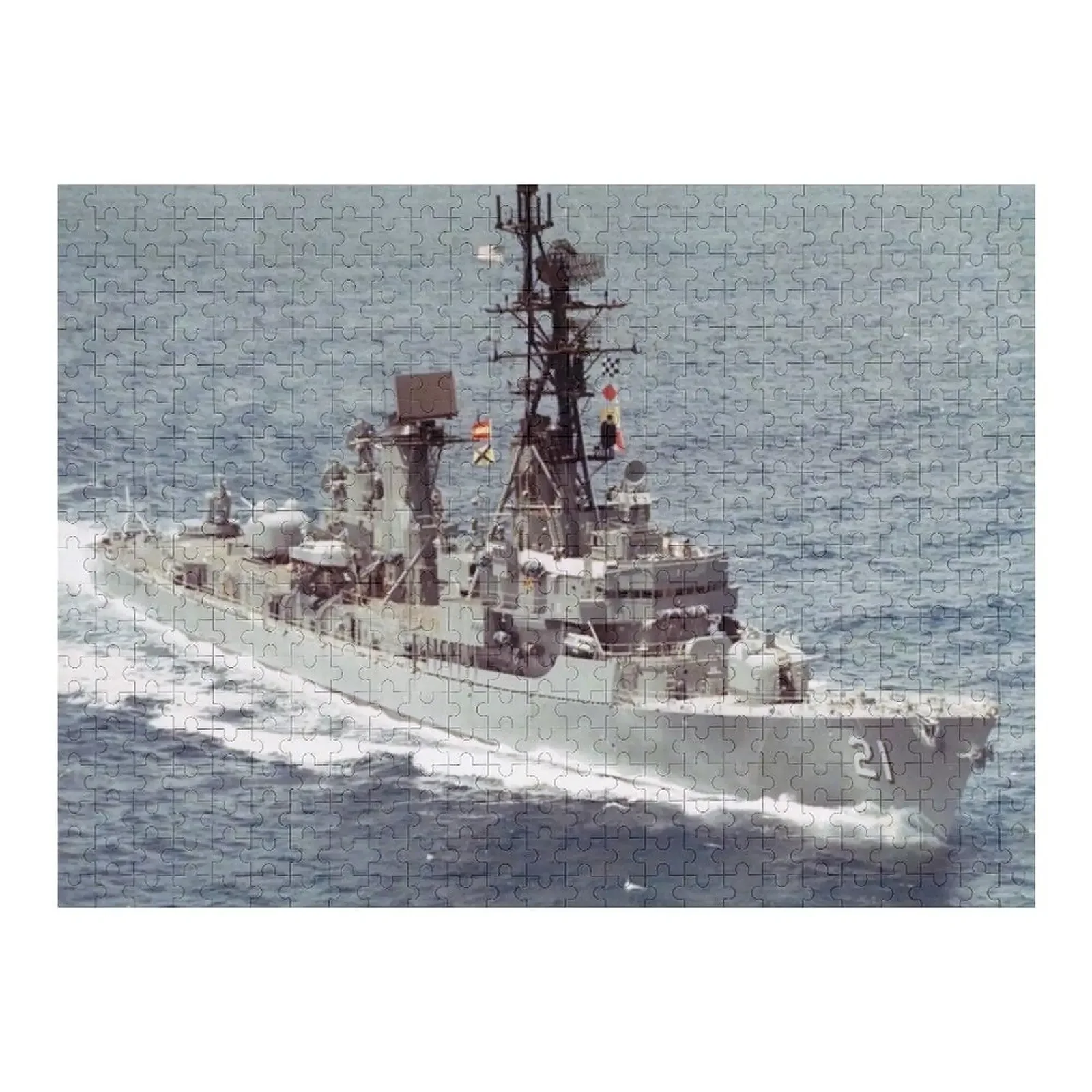 USS COCHRANE (DDG-21) SHIP'S STORE Jigsaw Puzzle Wooden Name Custom Personalized Custom With Photo Personalize Puzzle