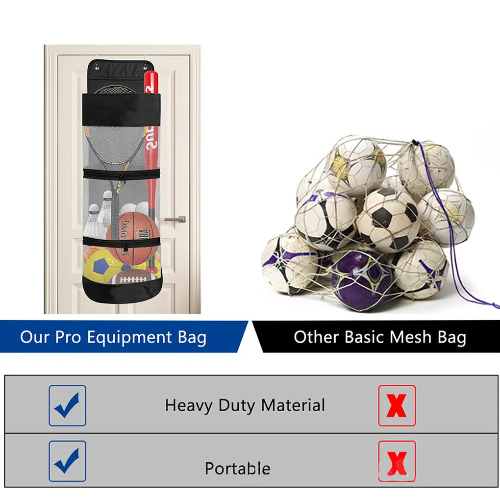 Door Hanging Basketball Hanging Bag Children&rsquo;s Toy Storage Basket Oxford Cloth Sports Equipment Football Storage Container
