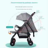 Poussette bébé bidirectionnelle de haute qualité, légère et pliante, peut s'asseoir et s'allonger, chariot Portable à un bouton, voiture pour bébé 2