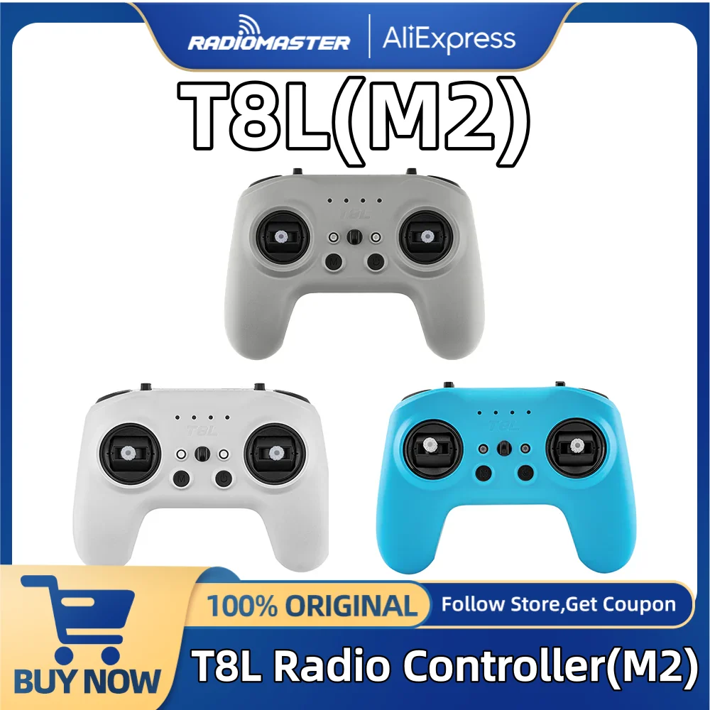 Радиоконтроллер RadioMaster T8L, 2,4G, передатчик ELRS, 10-канальный подвесной пульт дистанционного управления USB-C для FPV-дрона