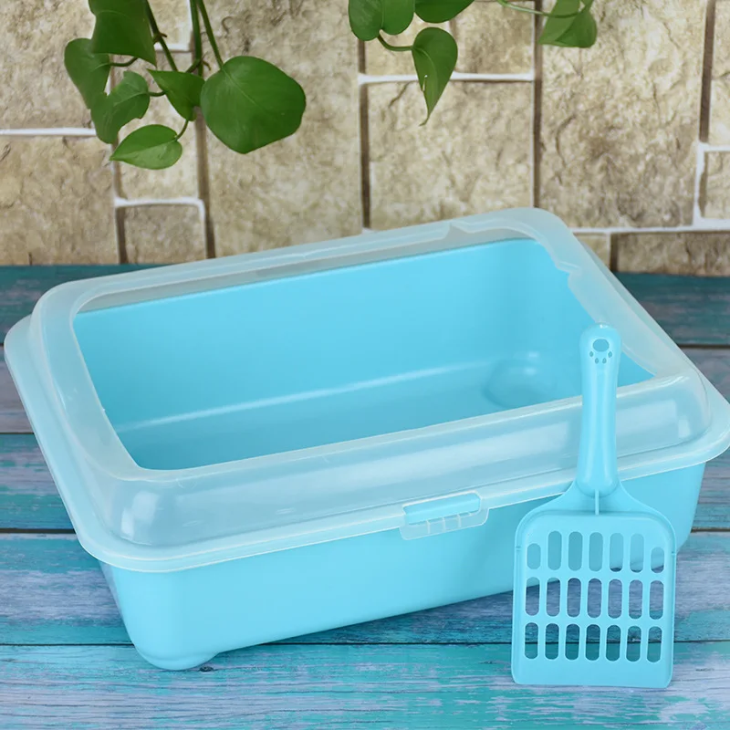 Carover Cat Toilet SemiEnclosed Pet Litter Box Small Cat Bedpan Cat