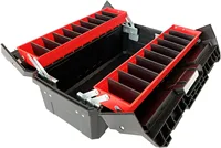Tool Box Organizer with Adjustable Compartment, Portable Toolbox with Handle, Perfect for Home and Office, Tool Storage, 18.5" 1