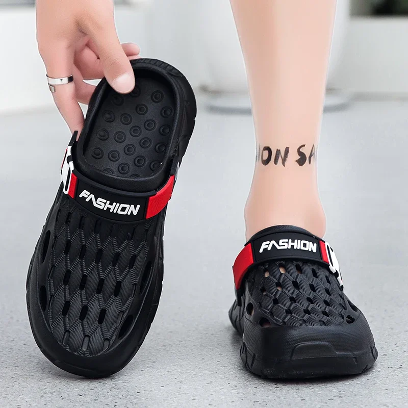 Summer men's sandals, anti-slip thick-soled, indoor and outdoor anti-slip beach slippers, large-sized sandals, shoes for men