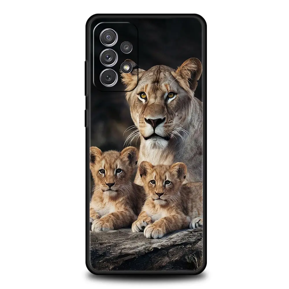 Lion Alpha Male Cub Design Phone Case