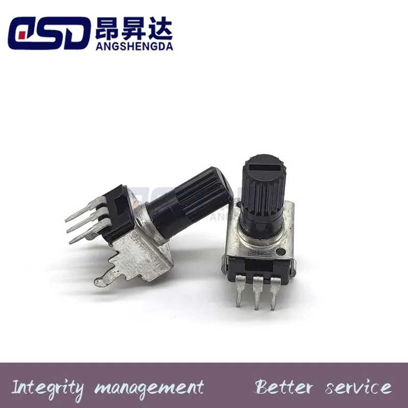 100PCS RV09 전위차계 수직 20mm (샤프트 길이 12.5) 10K50K100K5K1K2K WH09 가변 저항기 0932
