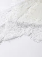 Solid Summer Lace Patchwork T-shirt For Women Chic Short Sleeve O-neck Top All-match Casual Loose Lady Streetwear 2026 - Image 6