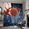 2pcs, 2D flat Curtain basketball 100% Polyester,Without Electricity Festive Backdrops for Holiday Party, General Celebration 1