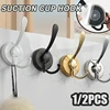 Stainless Steel Suction Cup Hooks 3 Claws Hooks Reusable Punch-free Strong Vacuum Rack Glass Door Mirror Tile Suction Cup Hooks 1