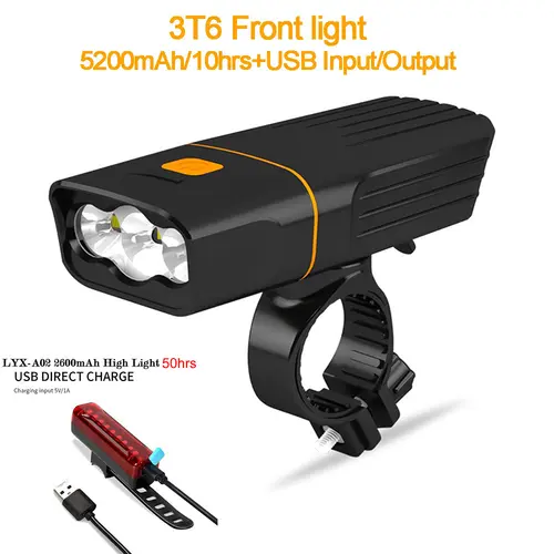 18650 Rechargeable Bicycle Light USB Outdoor MTB Bike Front Lamp 3T6 Led Cycling Handlebar Headlight For Safely Night Riding - Image 10
