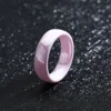 Bague en céramique 6 mm unisexe pour homme et femme, noire, blanche, verte, bleue, violette, simple, alliance de mariage, bague de promesse, bague pour le pouce, assortie, hypoallergénique
